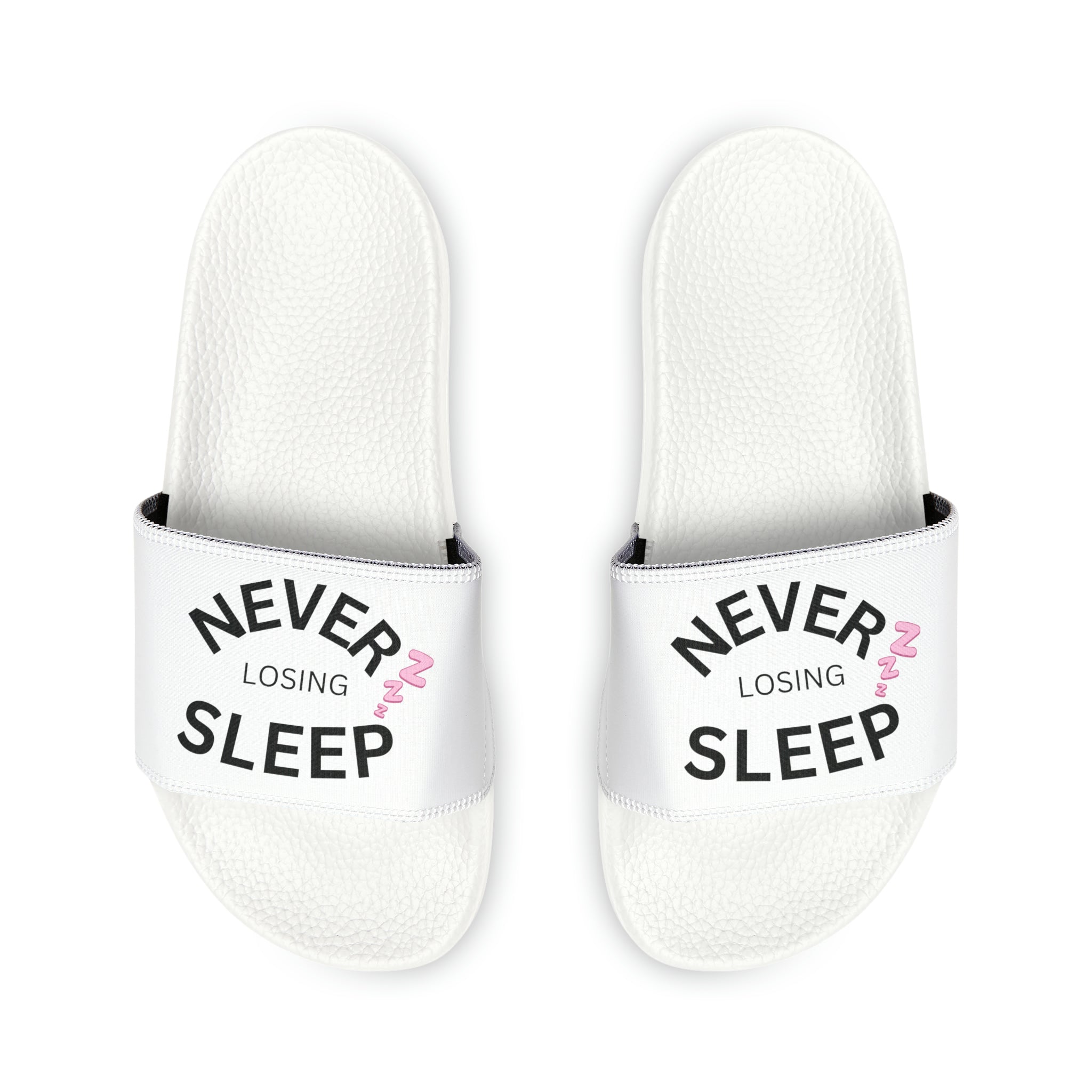NEVER LOSING SLEEP SLIDE SANDALS