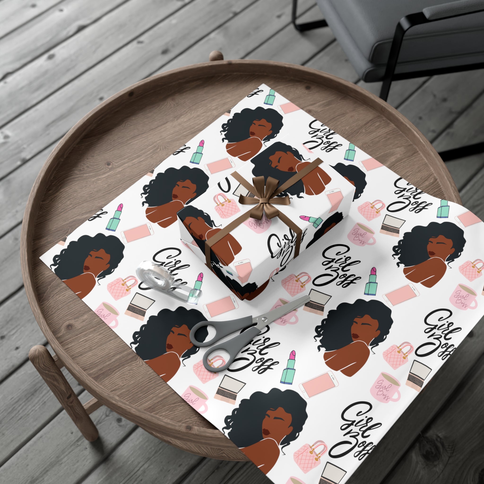 GIRL BOSS GIFT WRAP PAPERS