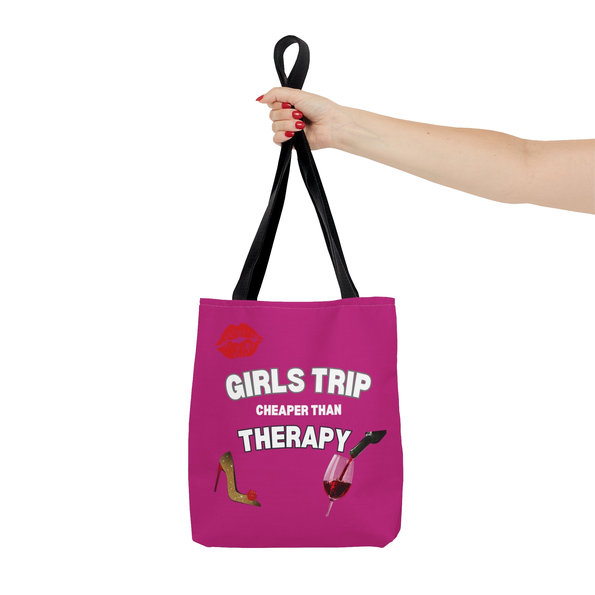 GIRLS TRIP CHEAPER THAN THERAPY TOTE BAG