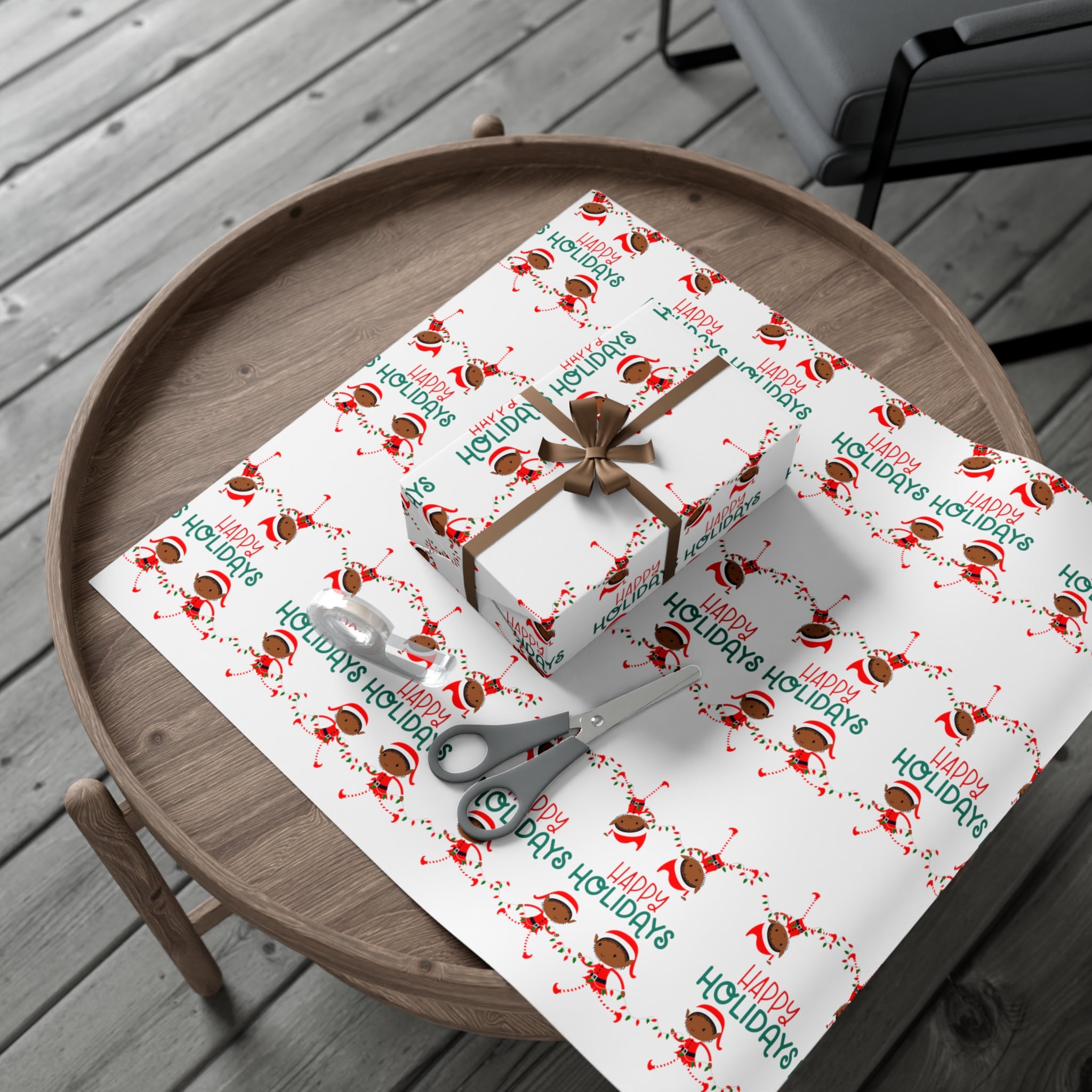 HAPPY HOLIDAYS WRAPPING PAPER