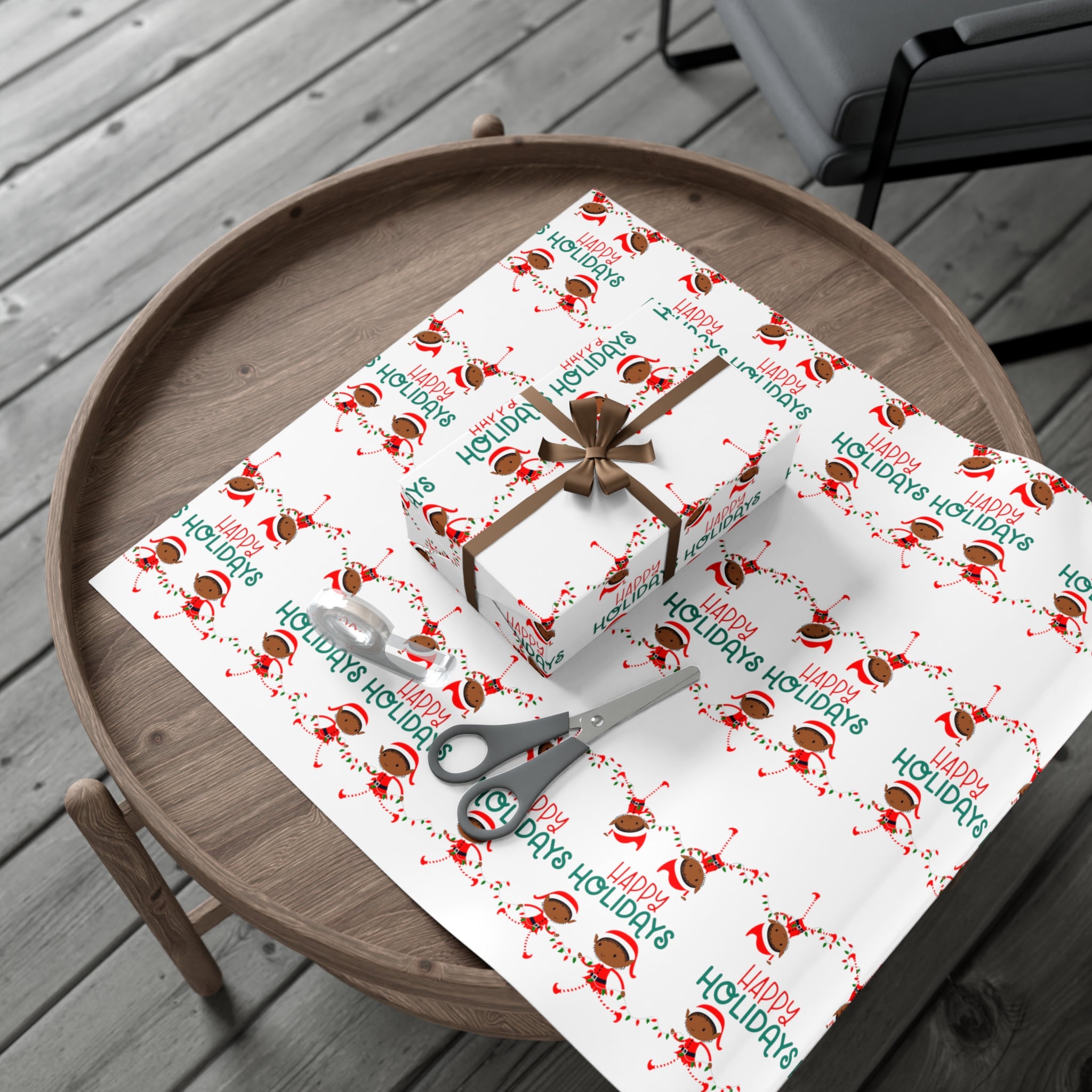 HAPPY HOLIDAYS WRAPPING PAPER