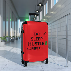 EAT SLEEP HUSTLE REPEAT SUITCASE
