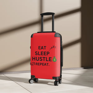 EAT SLEEP HUSTLE REPEAT SUITCASE