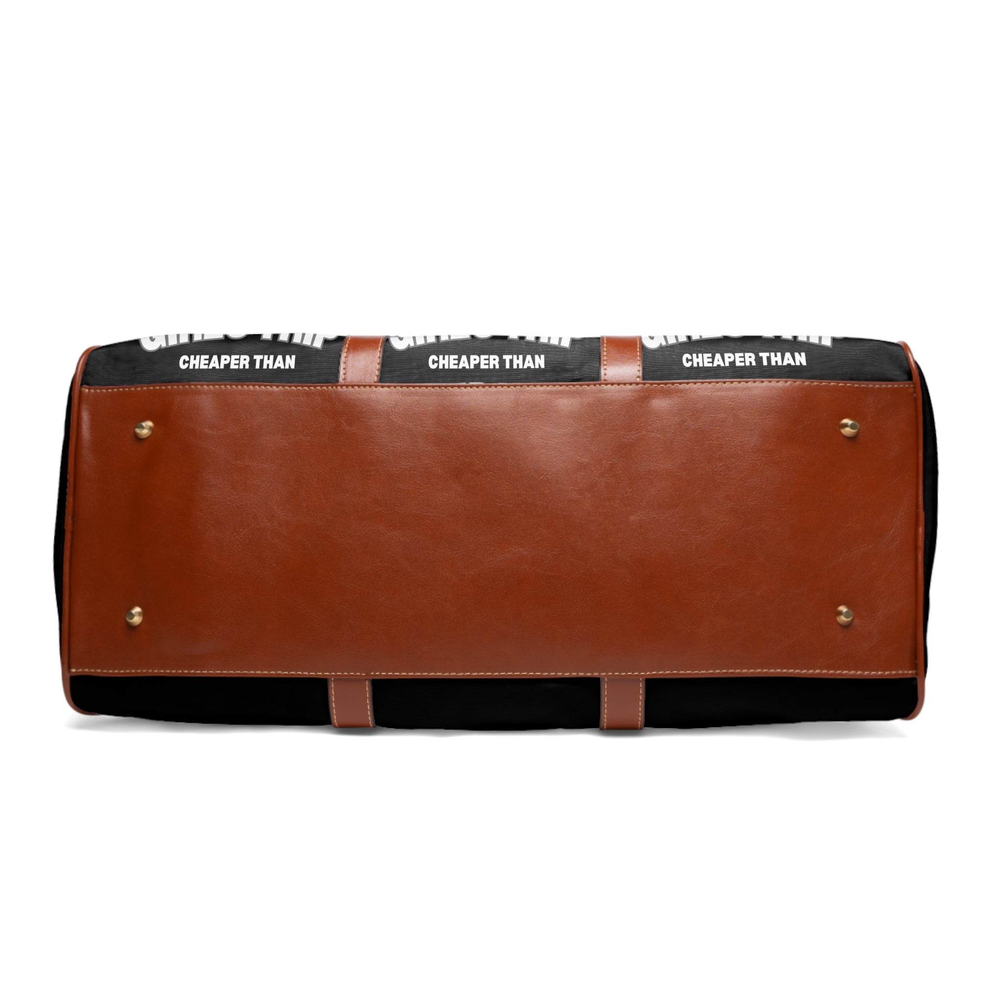 GIRLS TRIP CHEAPER THAN THERAPY WATERPROOF TRAVEL BAG