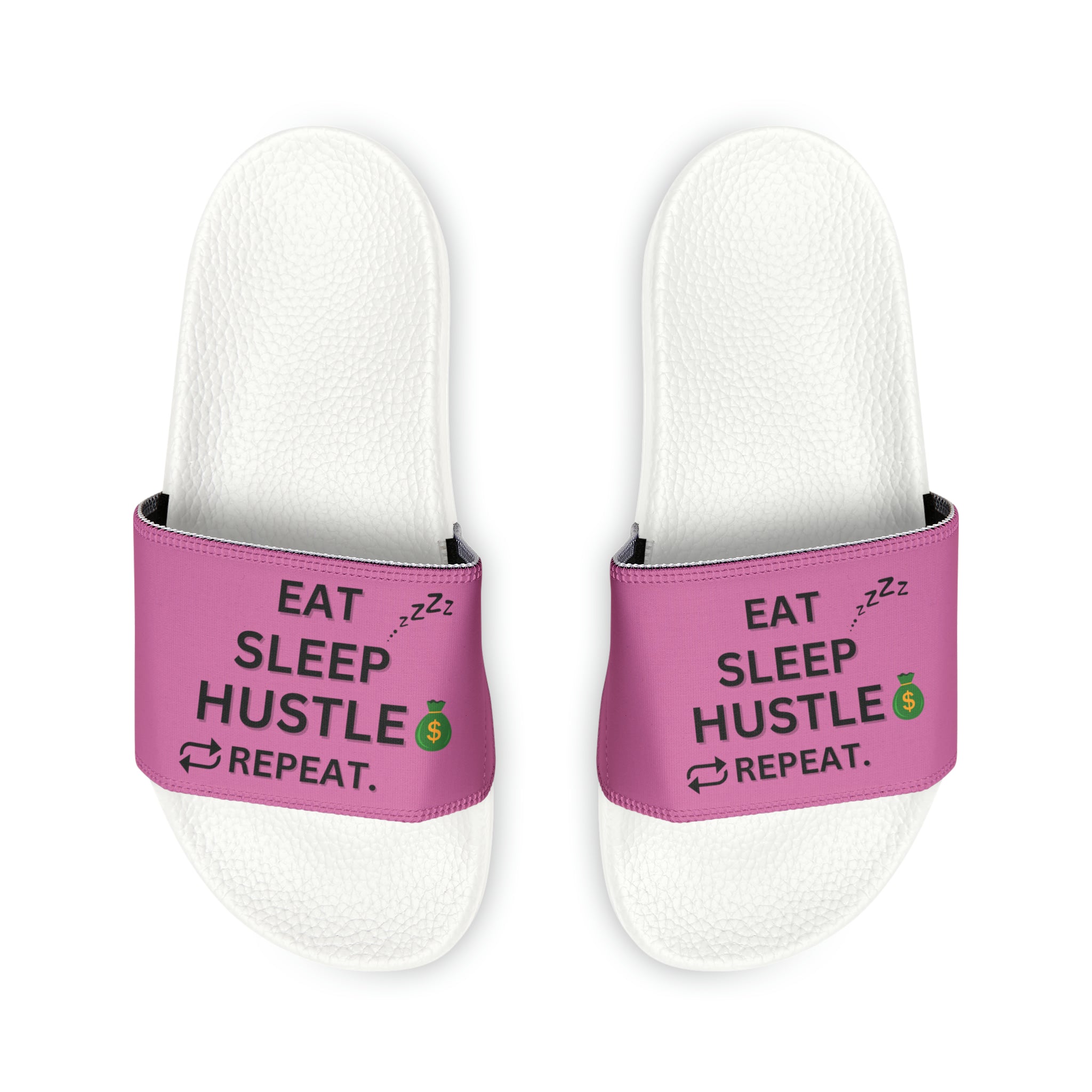 EAT SLEEP HUSTLE REPEAT SLIDE SANDALS
