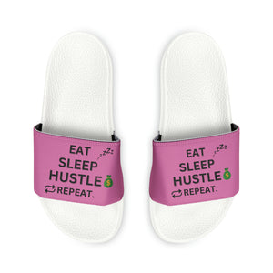 EAT SLEEP HUSTLE REPEAT SLIDE SANDALS