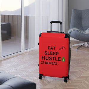 EAT SLEEP HUSTLE REPEAT SUITCASE