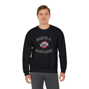 SHE'S A HUSTLHER SWEATSHIRT (BLACK)