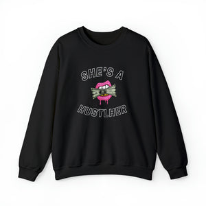 SHE'S A HUSTLHER SWEATSHIRT (BLACK)