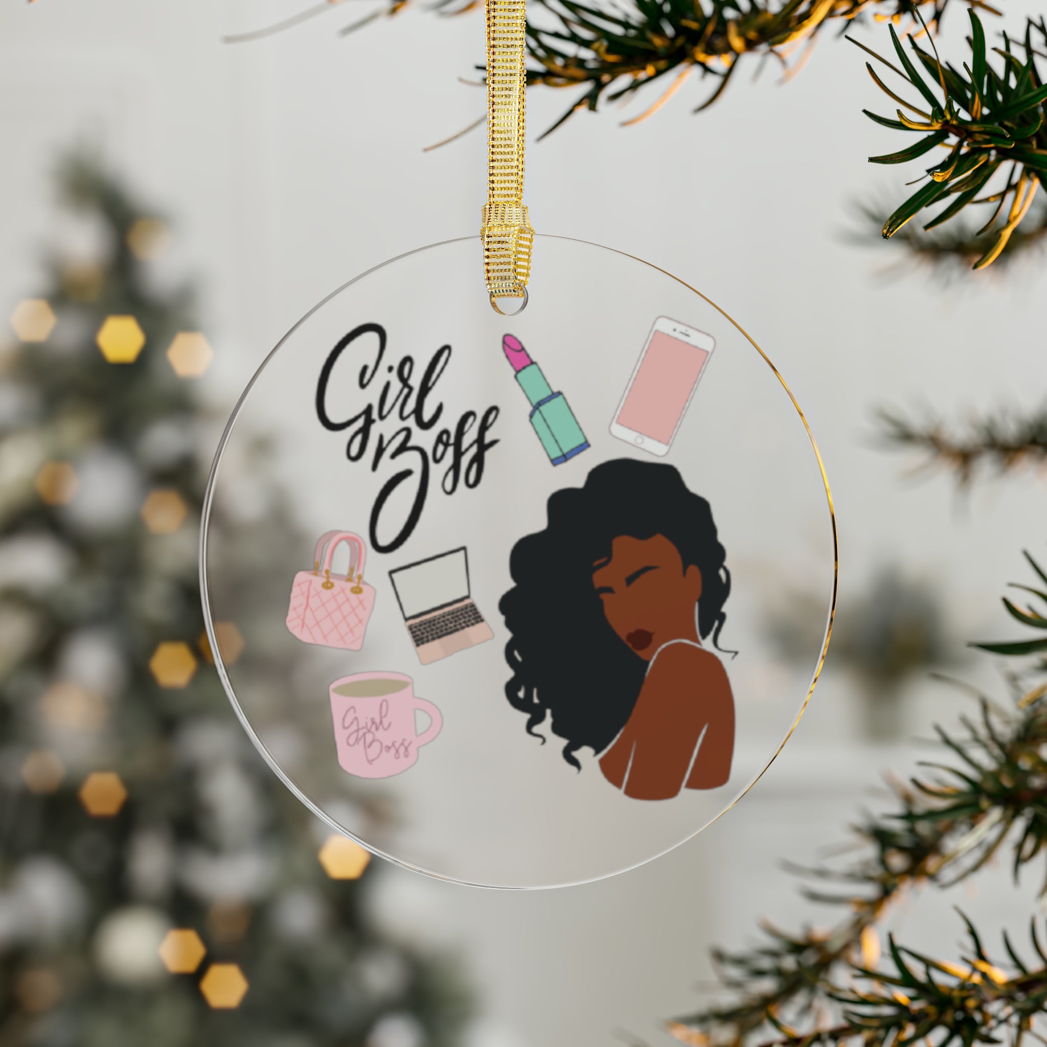 GIRL BOSS ACRYLIC ORNAMENTS