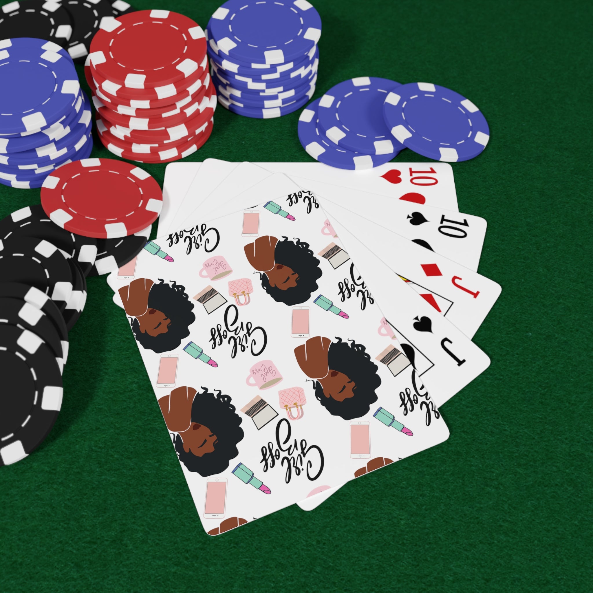 GIRL BOSS POKER CARDS