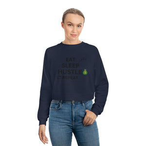 EAT SLEEP HUSTLE REPEAT CROPPED SWEATSHIRT
