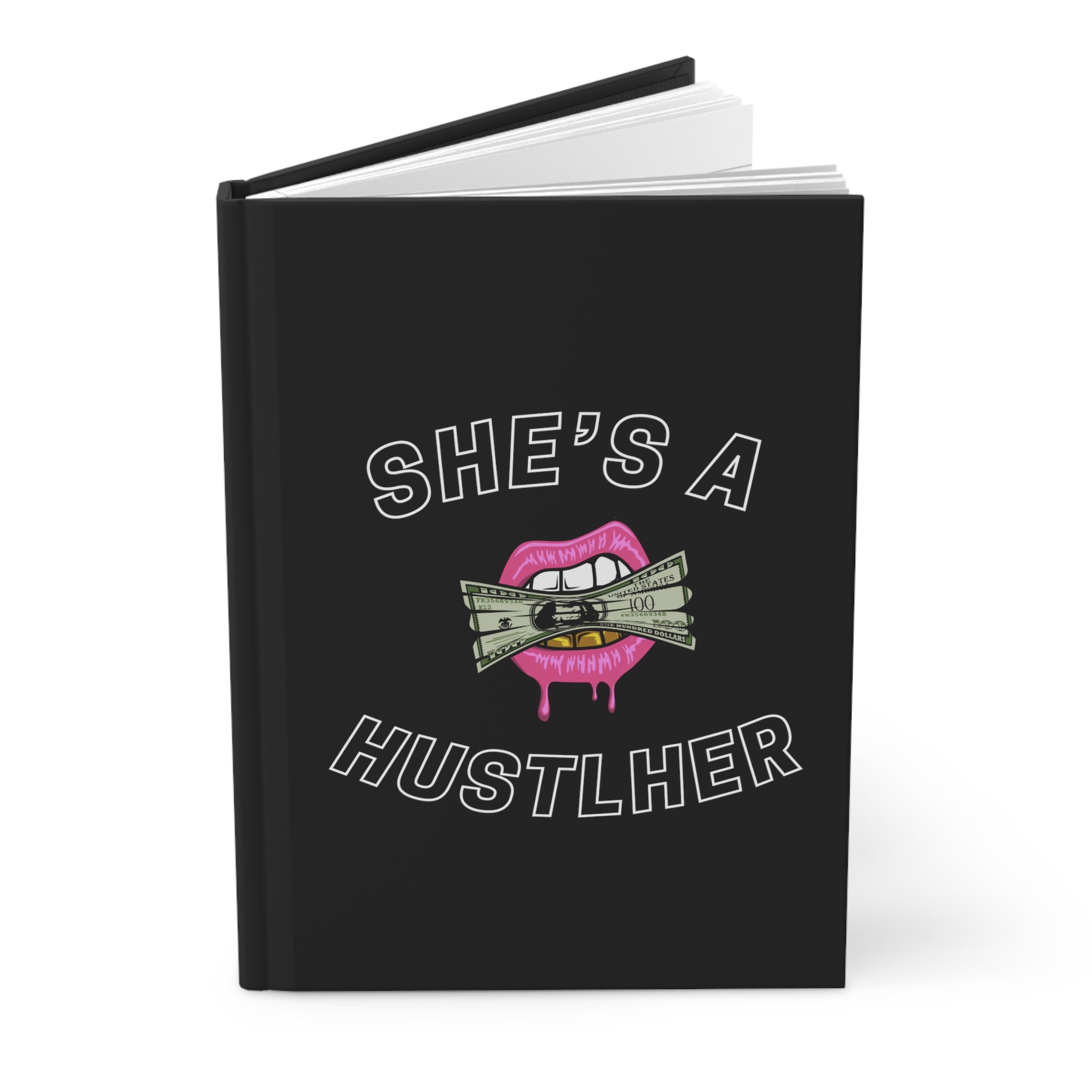 SHE'S A HUSTLHER HARDCOVER JOURNAL(BLK)
