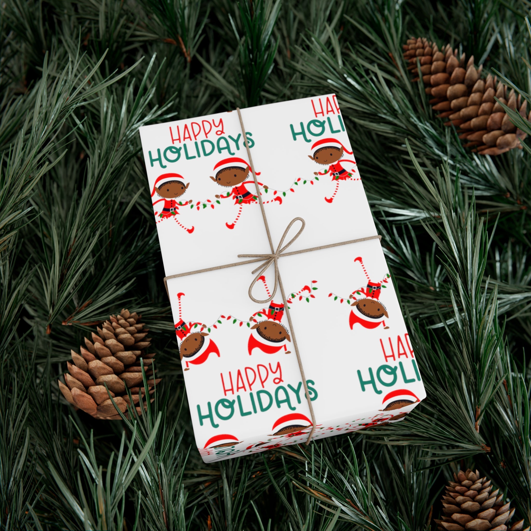 HAPPY HOLIDAYS WRAPPING PAPER