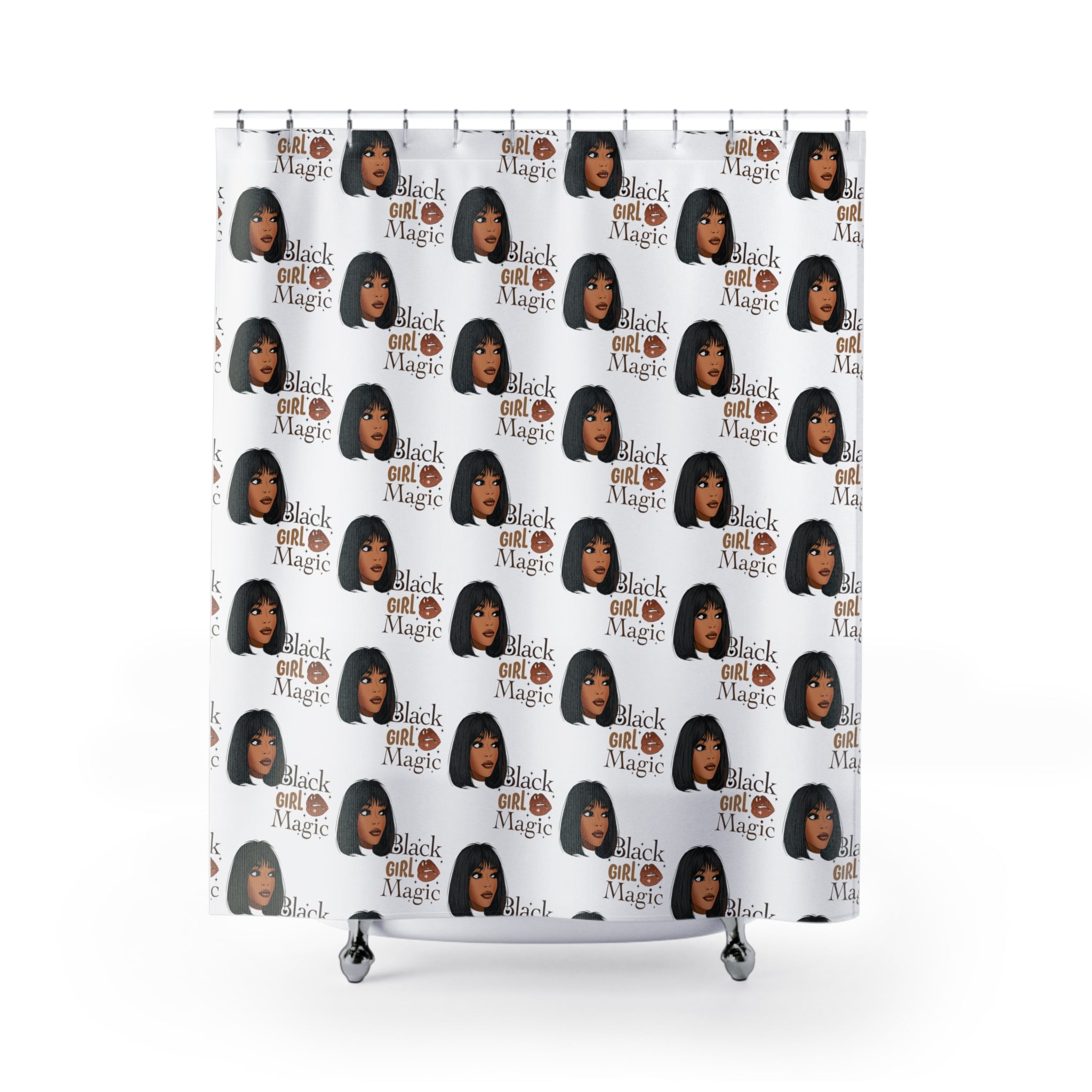 BLACK GIRL MAGIC SHOWER CURTAIN