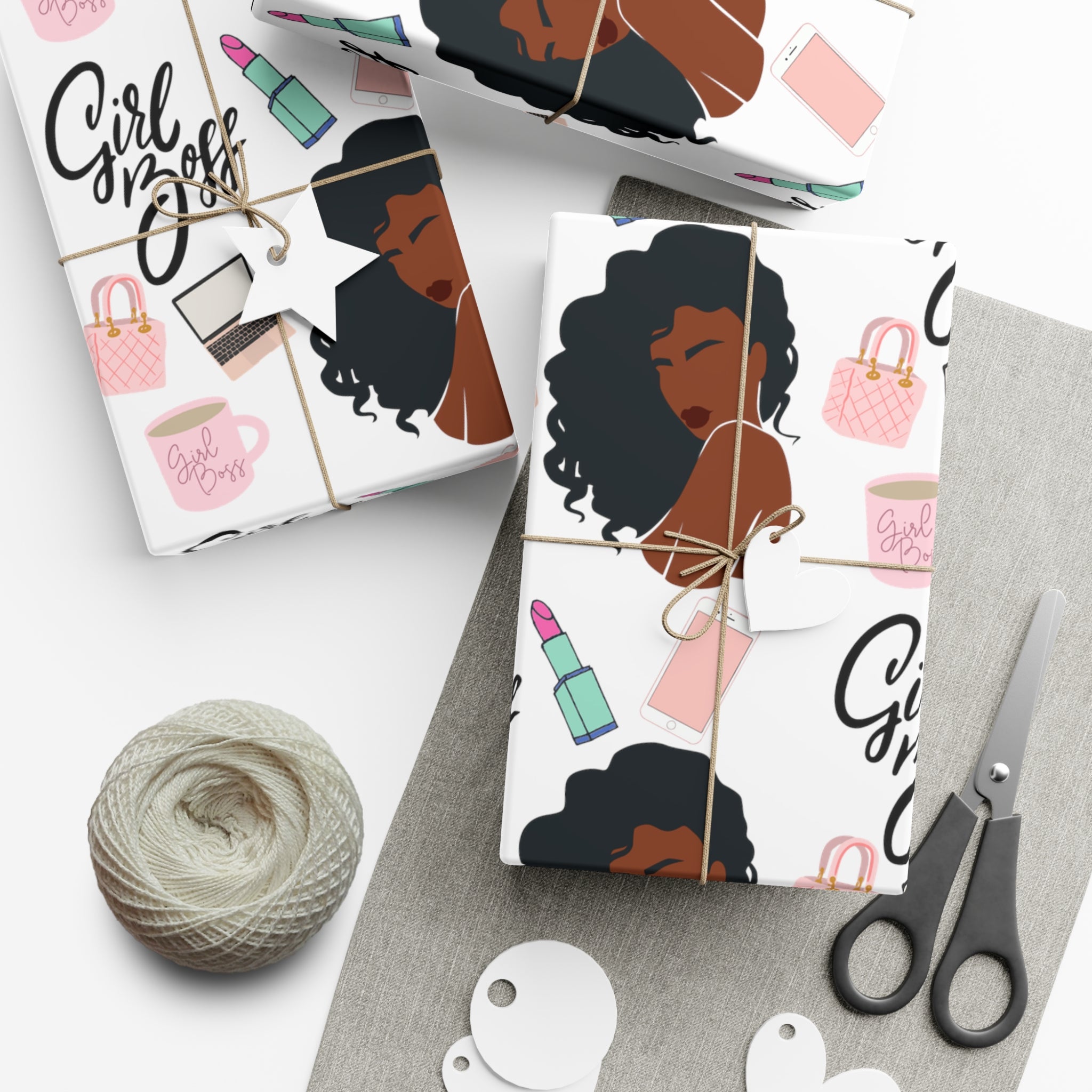GIRL BOSS GIFT WRAP PAPERS