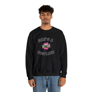 SHE'S A HUSTLHER SWEATSHIRT (BLACK)