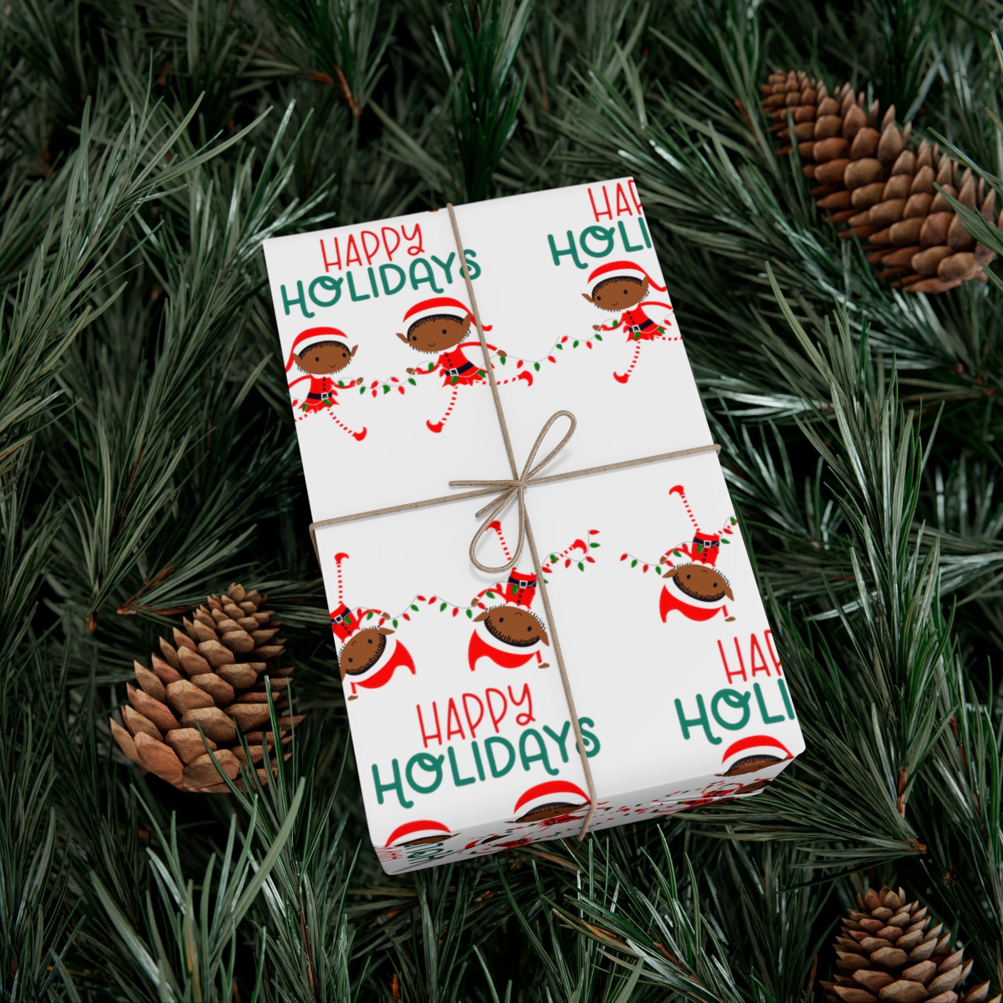 HAPPY HOLIDAYS WRAPPING PAPER