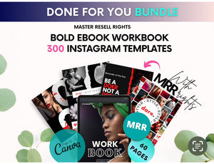DIGITAL PRODUCT STARTER KIT: DIGITAL EBOOK + 300 INSTAGRAM TEMPLATES