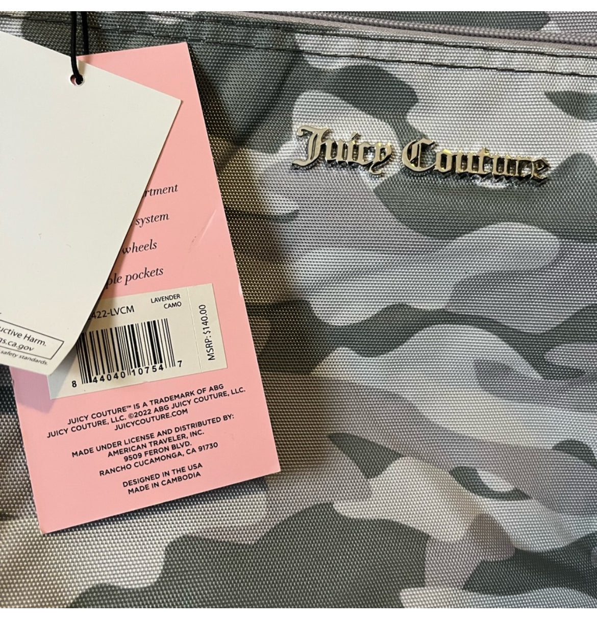 JUICY COUTURE TRAVEL BAG
