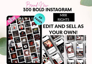 DIGITAL PRODUCT STARTER KIT: DIGITAL EBOOK + 300 INSTAGRAM TEMPLATES