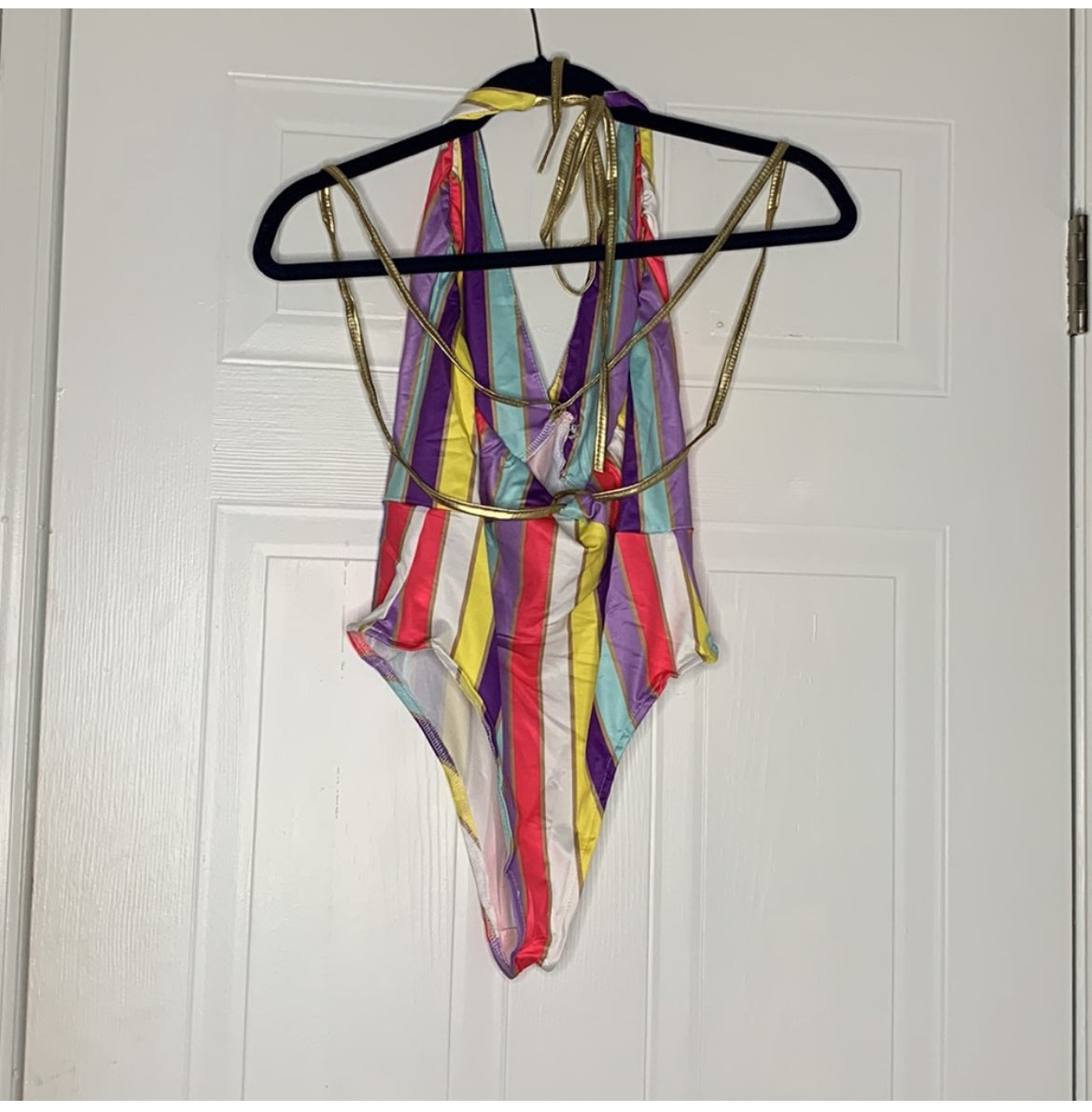 Multicolor Tie Swimwear