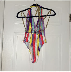 Multicolor Tie Swimwear