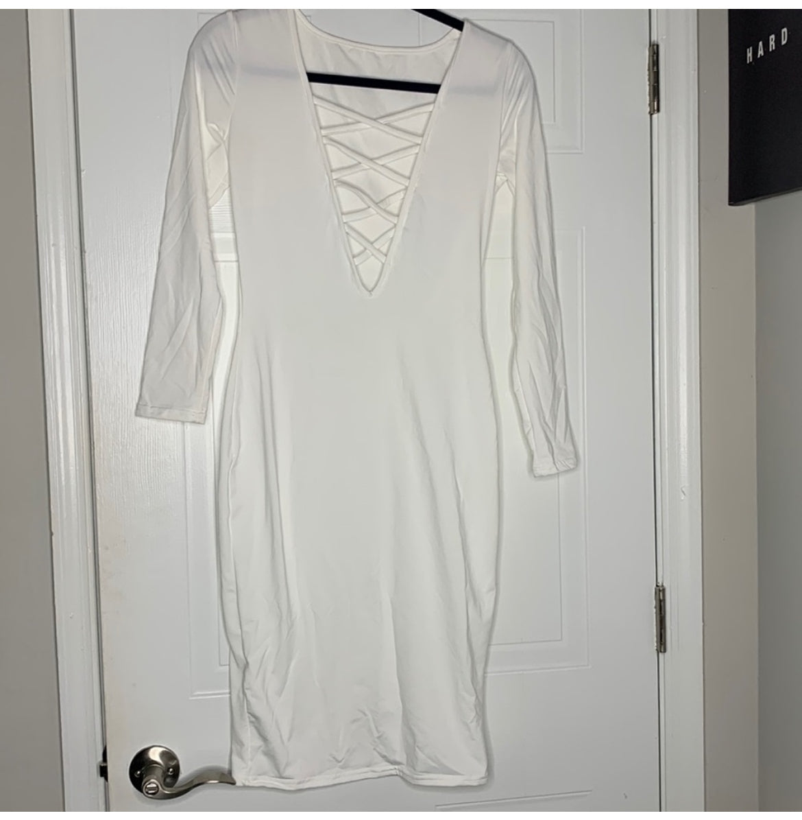 WHITE BODYCON DRESS