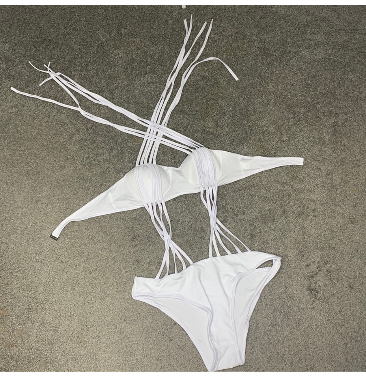 ALL WHITE BATHING SUIT