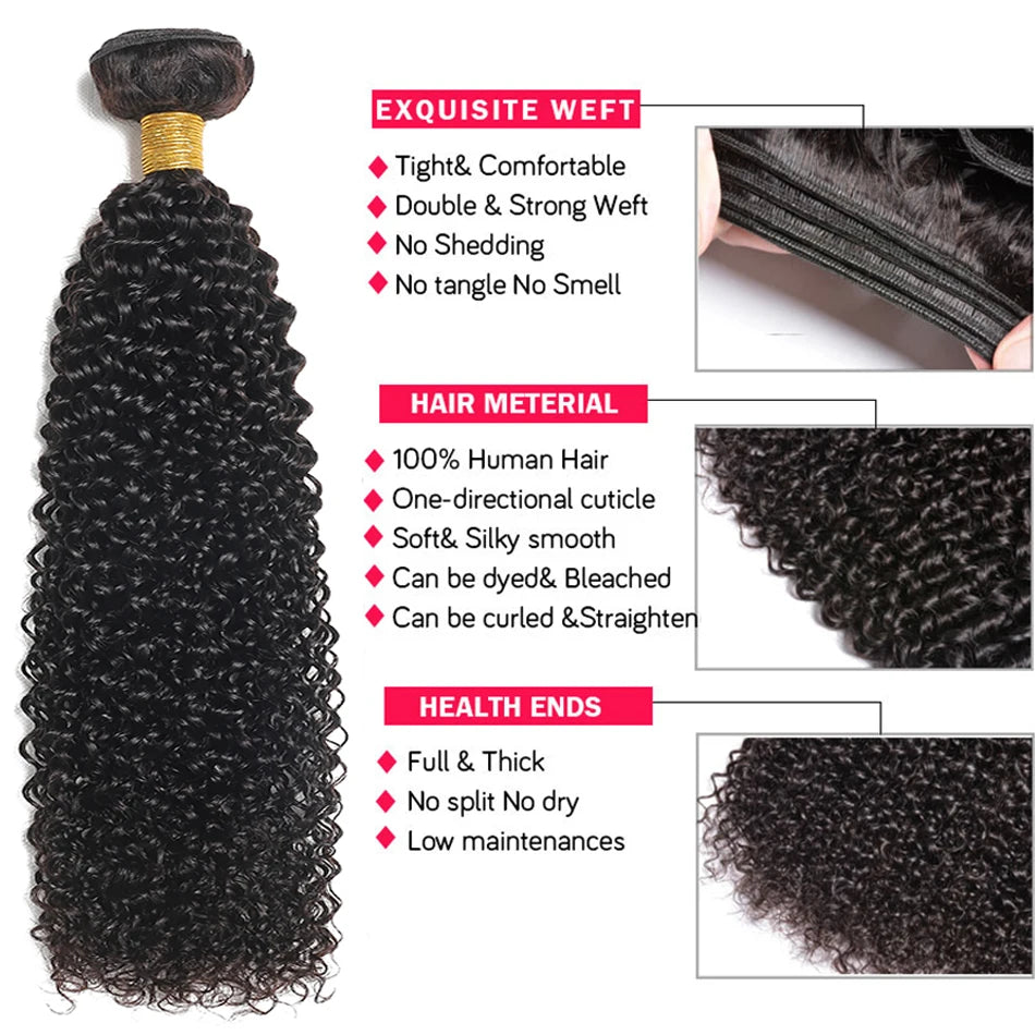 Indian Afro Kinky Curly Bundles