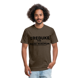 I REBUKE THE BARE MINIMUM - TSHIRT - heather espresso