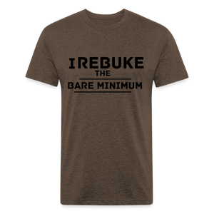 I REBUKE THE BARE MINIMUM - TSHIRT - heather espresso