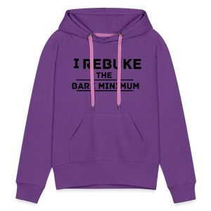 I REBUKE THE BARE MINIMUM - purple 