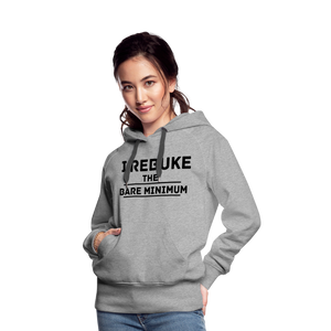 I REBUKE THE BARE MINIMUM - heather grey