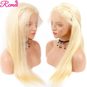 Blonde HD Lace Front Straight Human Hair Wig