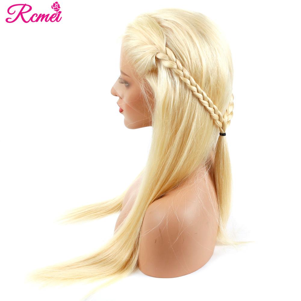 Blonde HD Lace Front Straight Human Hair Wig