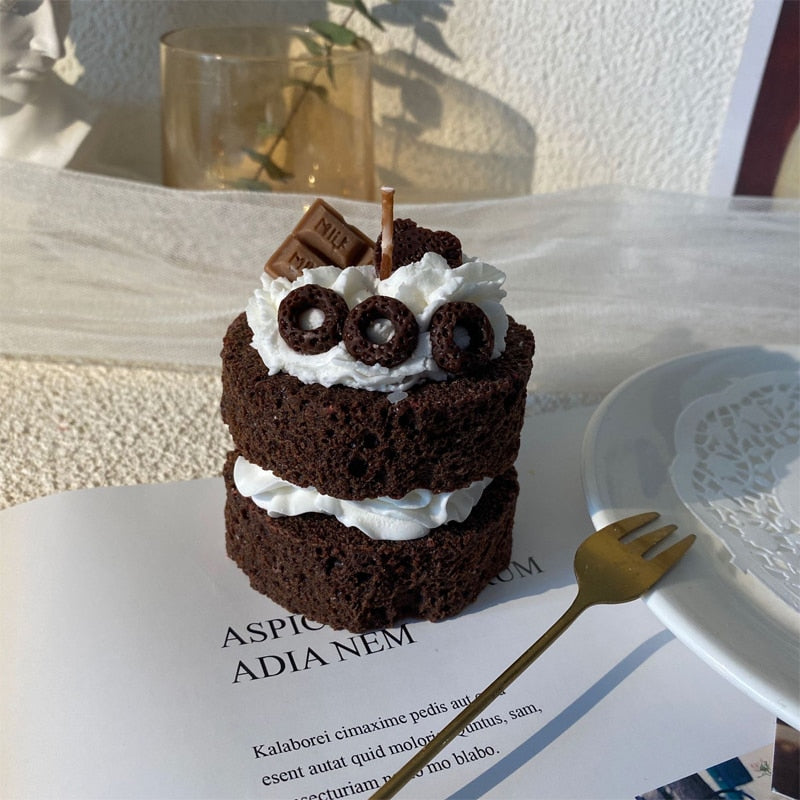 Chocolate Black Velvet Cake Candle
