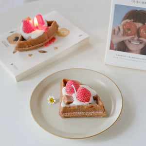 Strawberry Cake Waffle Scented Candles