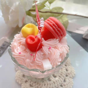 Ice Cream Candle Macaron Dessert Decorative Candles