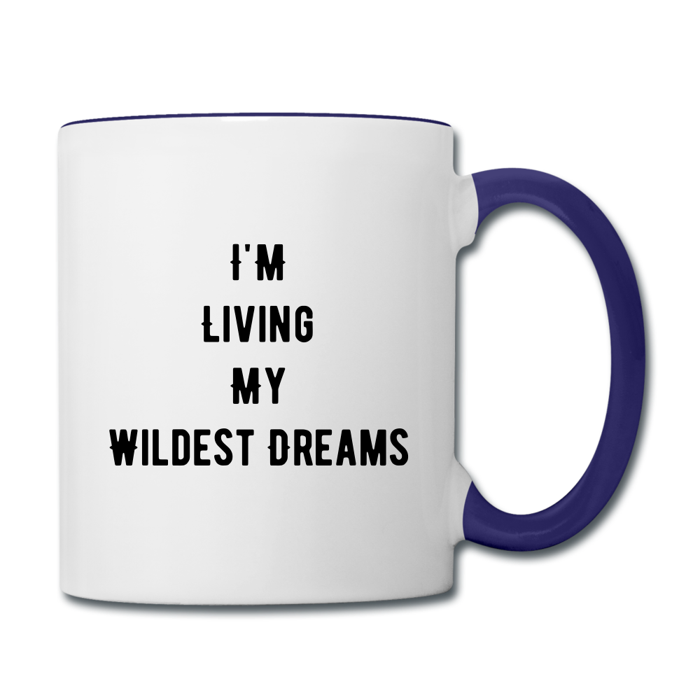 I'm Living My Wildest Dreams - white/cobalt blue