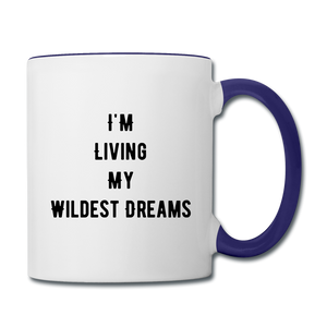 I'm Living My Wildest Dreams - white/cobalt blue