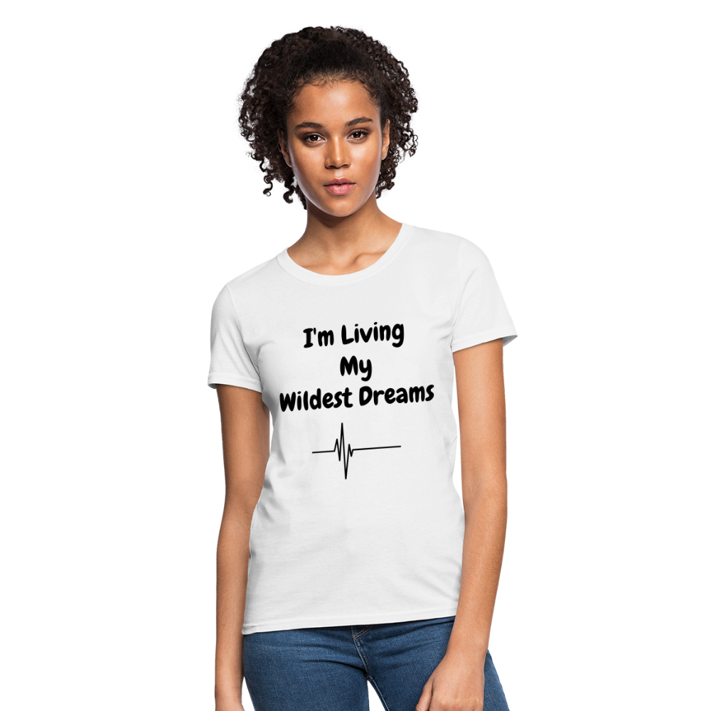 LIVING MY WILDEST DREAMS TSHIRT - white