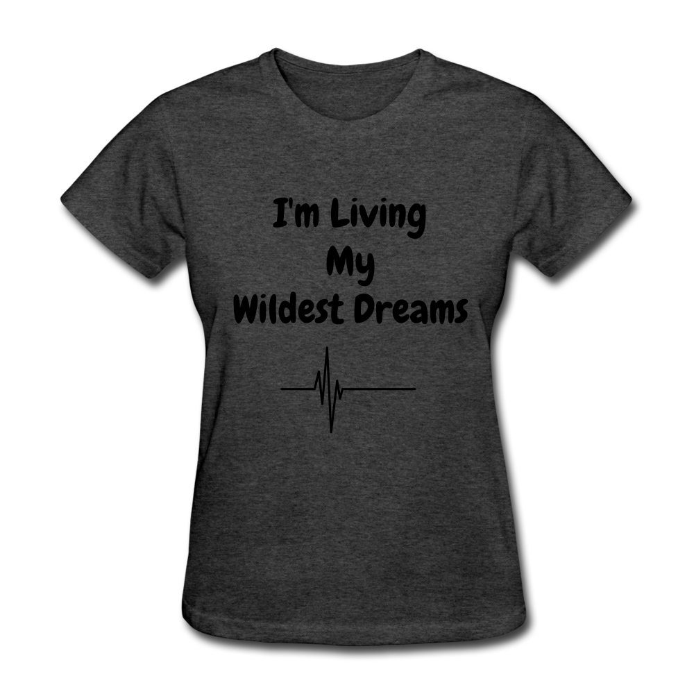 LIVING MY WILDEST DREAMS TSHIRT - heather black