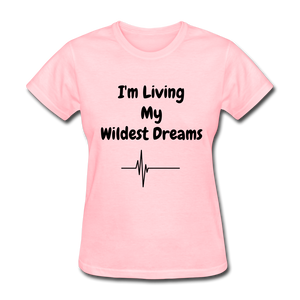 LIVING MY WILDEST DREAMS TSHIRT - pink