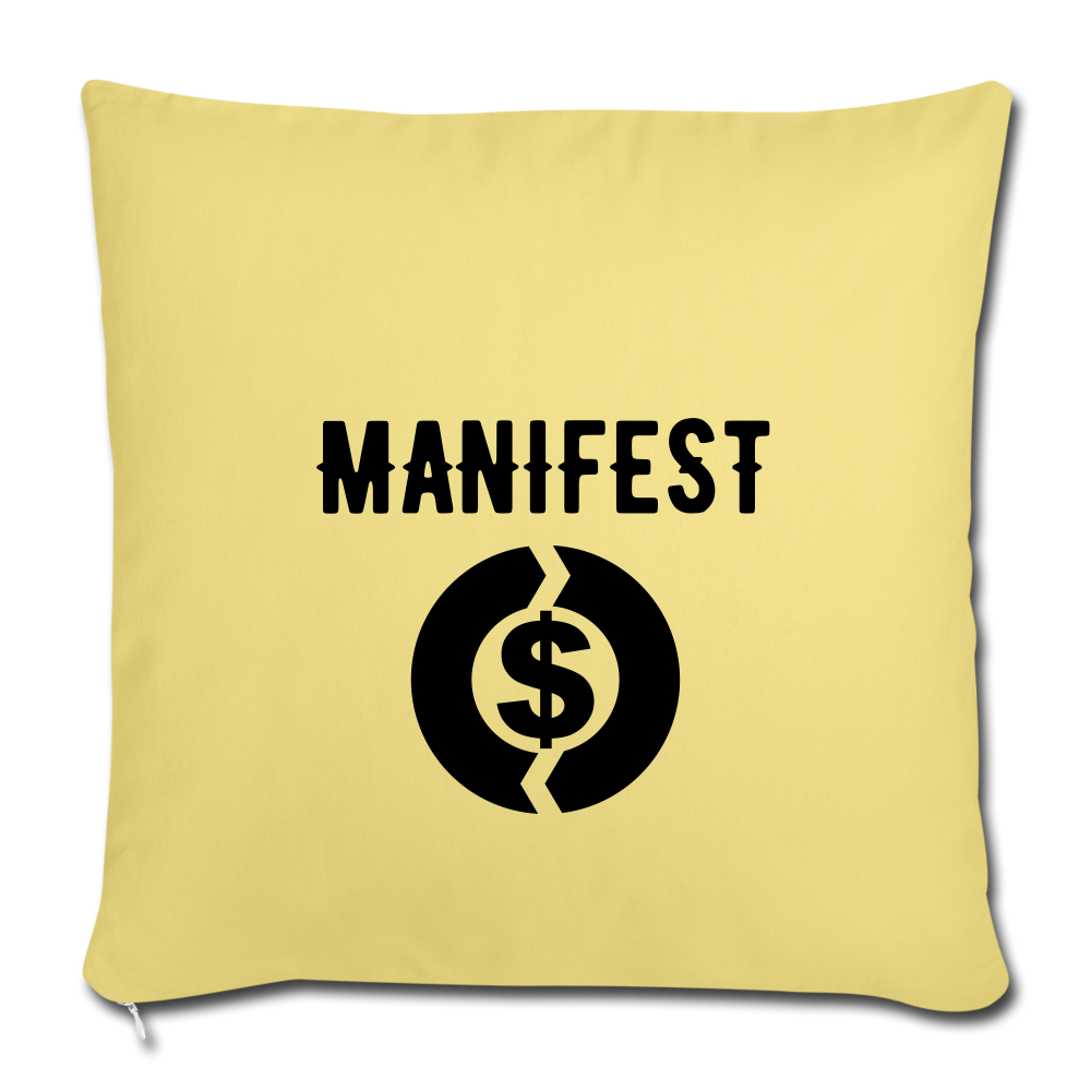 Manifest Pillow - washed yellow