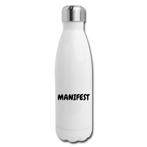 Insulated Stainless Steel Water Bottle - white