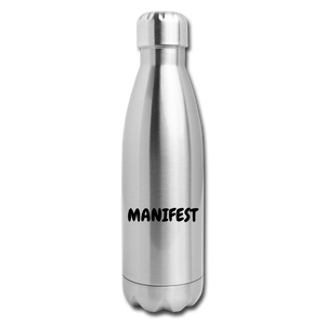 Insulated Stainless Steel Water Bottle - silver