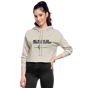 Living My Wildest Dreams Cropped Hoodie - dust