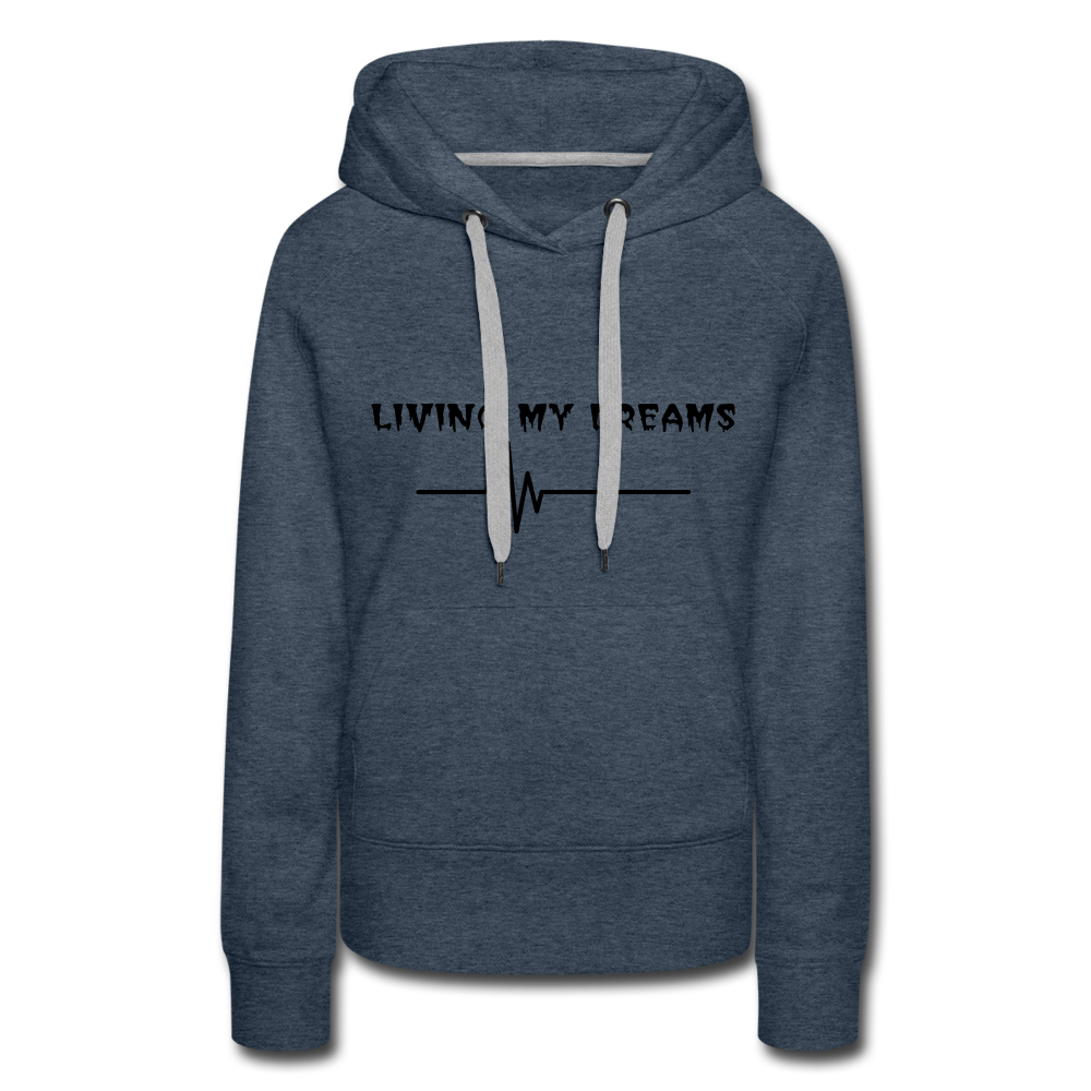LIVING MY DREAMS HOODIE - heather denim