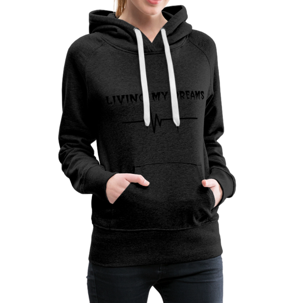 LIVING MY DREAMS HOODIE - charcoal gray